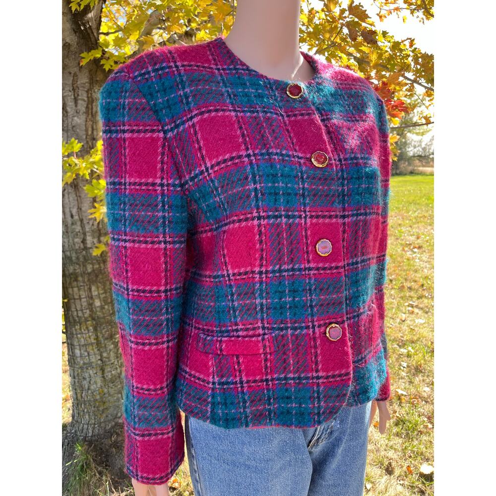 Vintage Pendleton 100% Virgin Wool Plaid Jacket - Picture 3 of 9